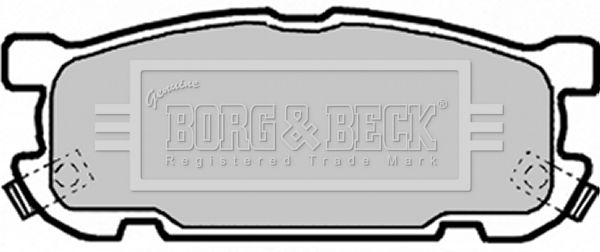 BORG & BECK stabdžių trinkelių rinkinys, diskinis stabdys BBP1818